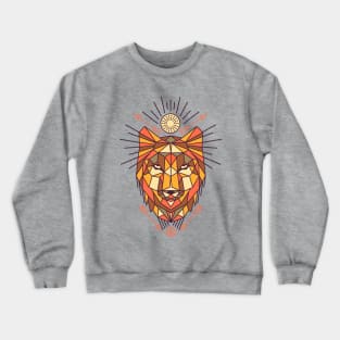 Geometric Wolf Crewneck Sweatshirt